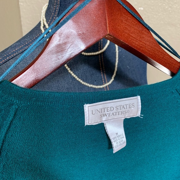 Unites States sweaters. In teal. - Picture 2 of 4